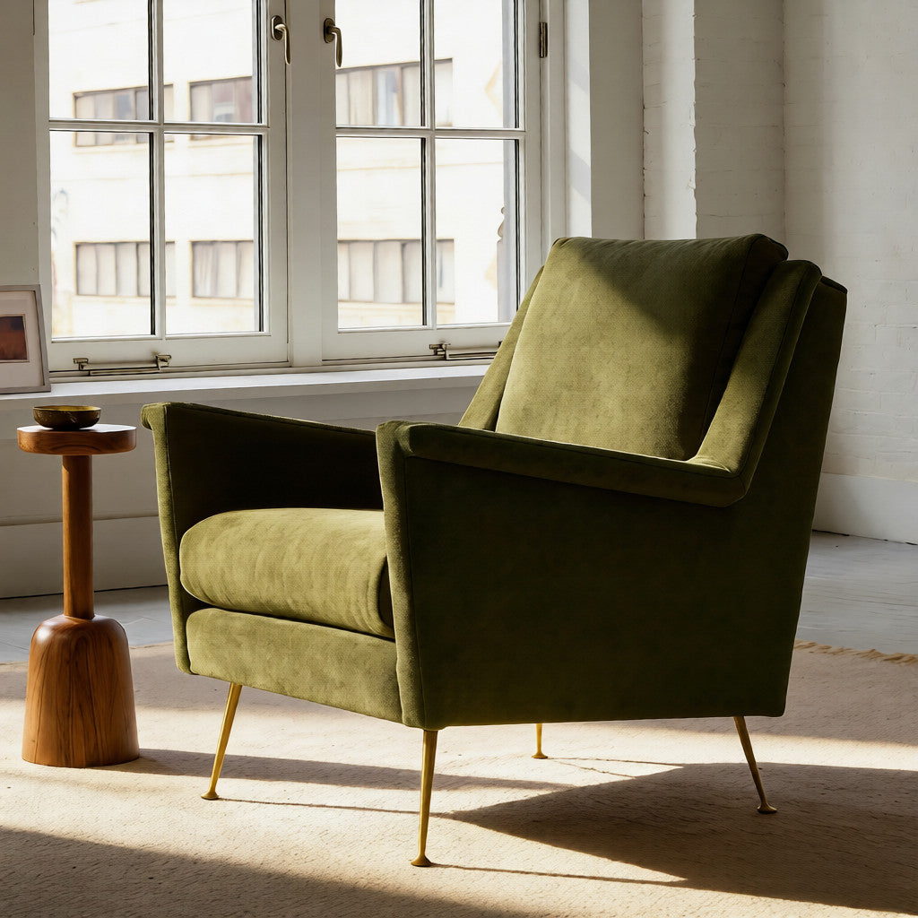 Carlo Mid-Century Chair - Metal Legs